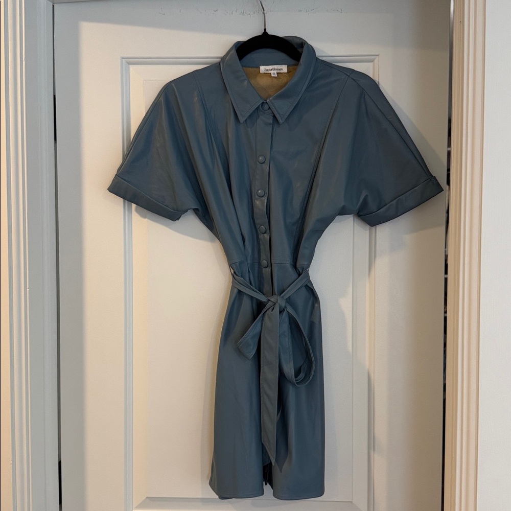 Heartloom-faux leather dress